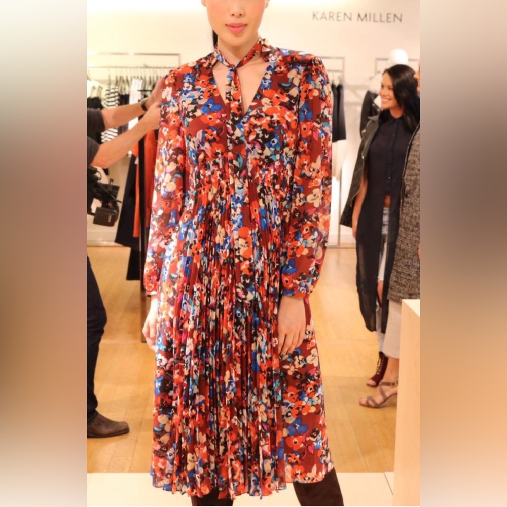 In Search of Karen Millen UK 10 /US6 brown maxi long sleeve.